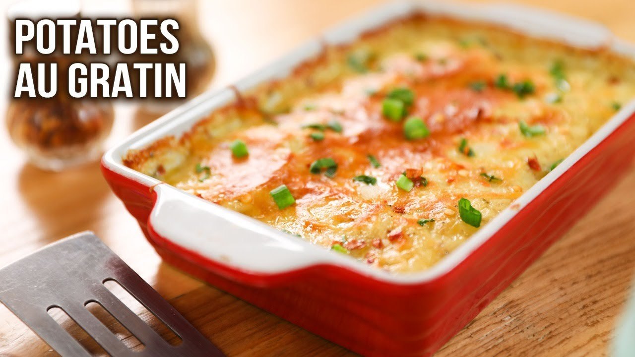Potatoes Au Gratin | How To Make Cheesy Potato...