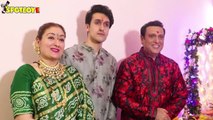 Govinda Celebrates Ganesh Chaturthi With his Wife Sunita ,Son Yashvardan : SpotboyE