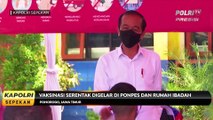 KAPOLRI SEPEKAN : Kapolri Dampingi Presiden Jokowi Tinjau Vaksinasi di Ponorogo (1/2)