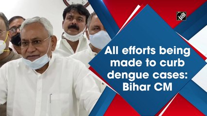 All efforts being made to curb dengue cases: Bihar CM Nitish Kumar
