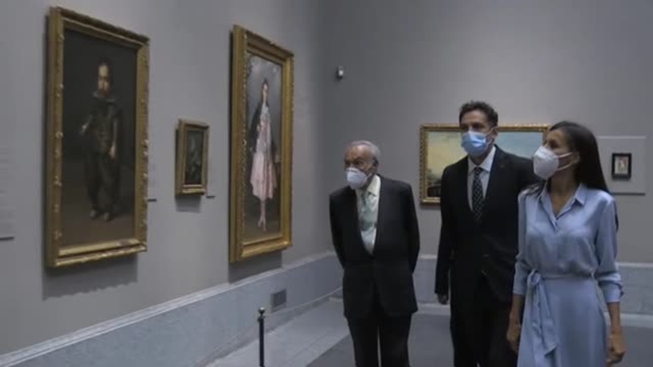 La reina inaugura una exposición de la Fundación Amigos del Prado