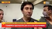 “Tenemos que ratificar esto en noviembre”, expresó Martín Goerling, candidato del PRO