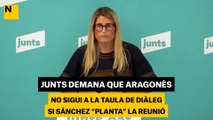 Junts demana que Aragonès no sigui a la taula de diàleg si Sánchez 