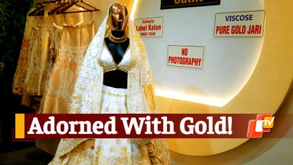 Gujarat Fashion Designers Create Lehenga Using 3 Kgs Of Pure Gold & Silver.
