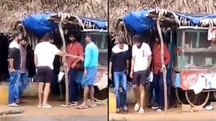 Allu Arjun Eats At A Roadside Hotel In Kakinada, Video Goes Viral || Oneindia Telugu