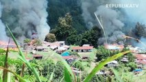 Teroris KKB Lakukan Pembakaran Fasum di Distrik Kiwirok