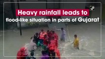 Heavy rainfall leads to flood-like situation in parts of Gujarat