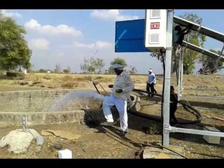 सौर कृषी पंपाद्वारे शेतक-यांचे पिकांना जीवदान !