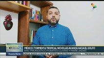 Tormenta tropical Nicolás afecta región mexicana