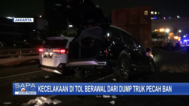 Pengemudi Mobil Tewas dalam Kecelakaan Beruntun di Tol Dalam Kota