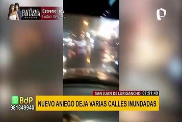 Vecinos reportan nuevo aniego en San Juan de Lurigancho