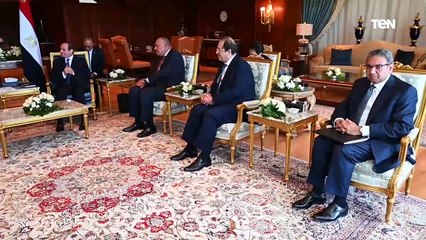 الرئيس عبد الفتاح السيسي يستقبل رئيس الوزراء الإسرائيلي