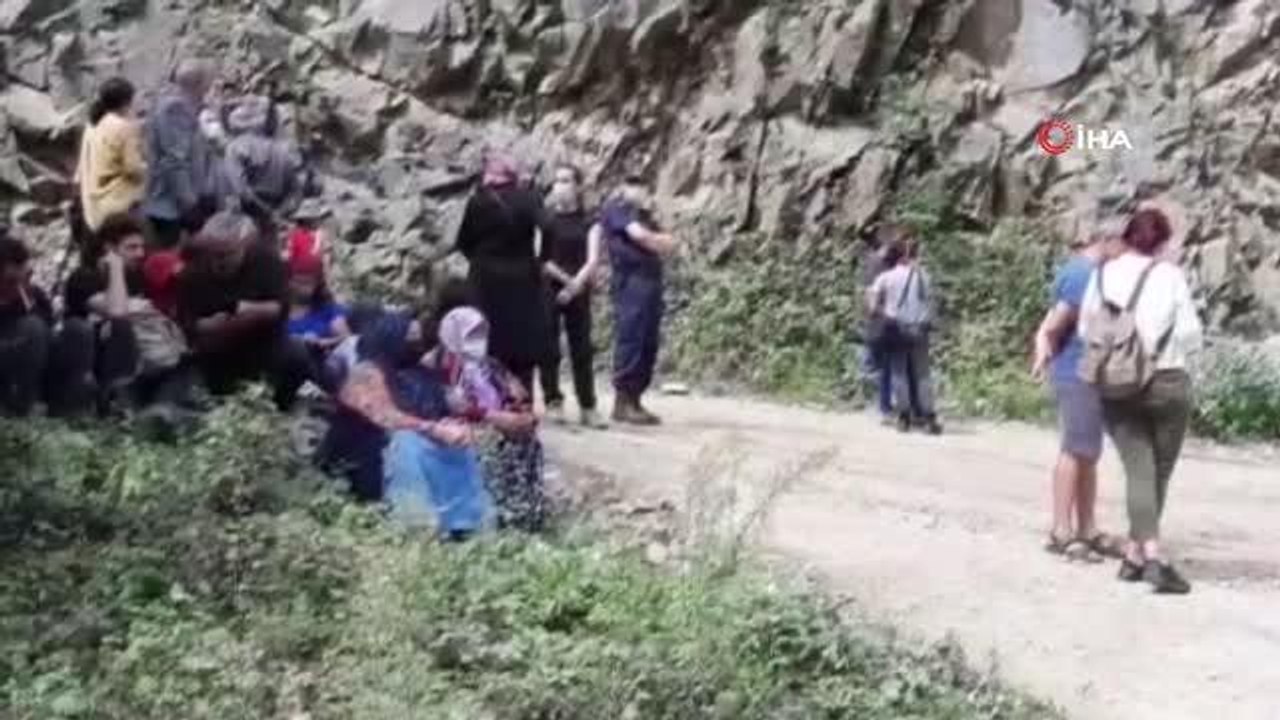 Tartışmalara konu olan taş ocağı bölgesinde bilirkişi incelemesi yapıldı