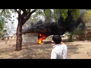 टायरच्या गोडावूनला लागली आग