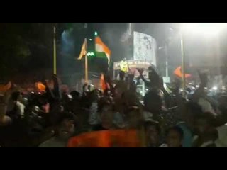 भारतानं पाकिस्तानचा पराभव केल्याचा कोल्हापुरात जल्लोष