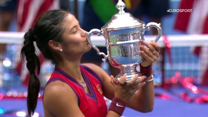 Muraille au filet, gifle sur passing, retour cinglant : le top 5 de Raducanu à l'US Open