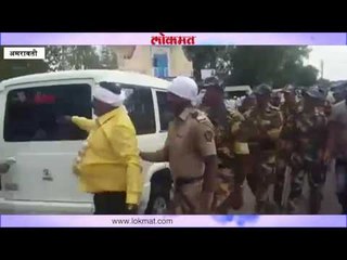 अमरावती: सुधीर मुनगंटीवार यांचा ताफा अडवला