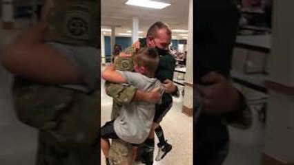 U.S. Army Reserves Sergeant Surprises Boys with Homecoming