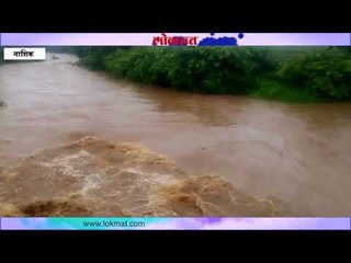 नाशिक:  देव नदीला पूर आल्याने ओझरखेड येथील धरणाच्या पाणी पातळीत वाढ