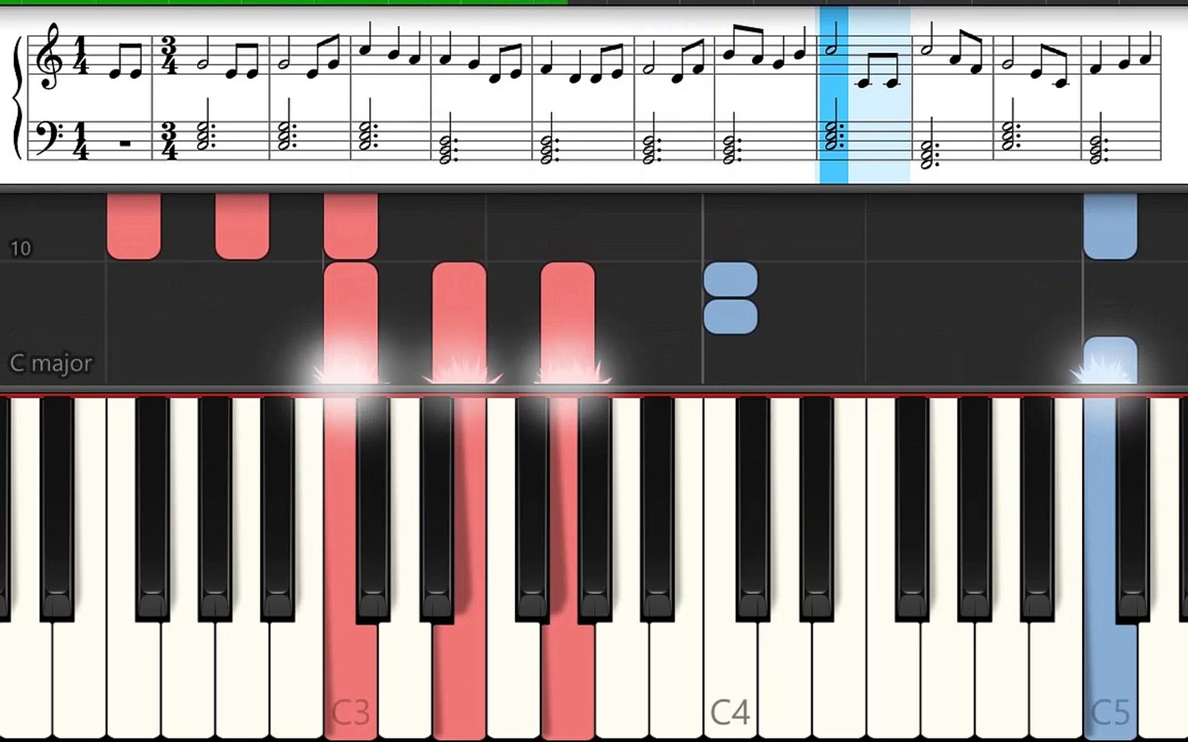 How to play Brahms Lullaby: Easy Piano Tutorial with Music Notes and Free Sheet  Music - video Dailymotion