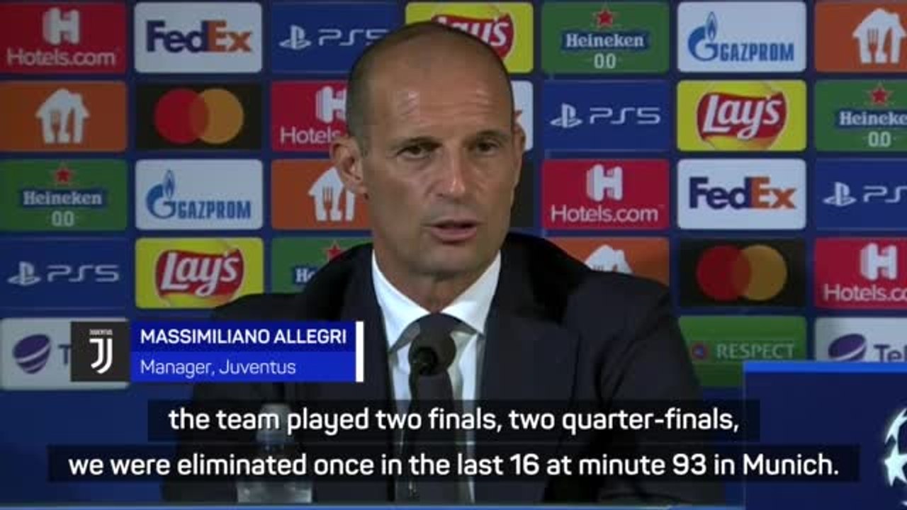 Allegri admits to Juve's reduced standing in Champions League