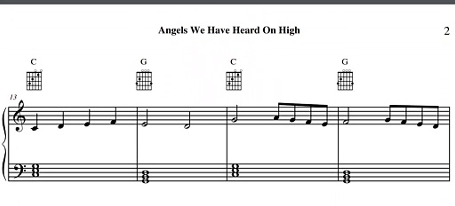 Angels We Have Heard On High Free Sheet Music