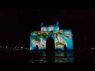 स्वातंत्र्य दिनानिमित्त गेटवे ऑफ इंडिया येथे लेझर शोचे आयोजन