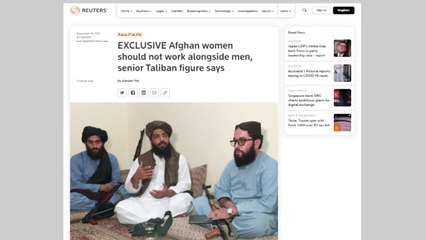 탈레반 고위 인사 "여성은 남성과 함께 일하면 안 돼" / YTN