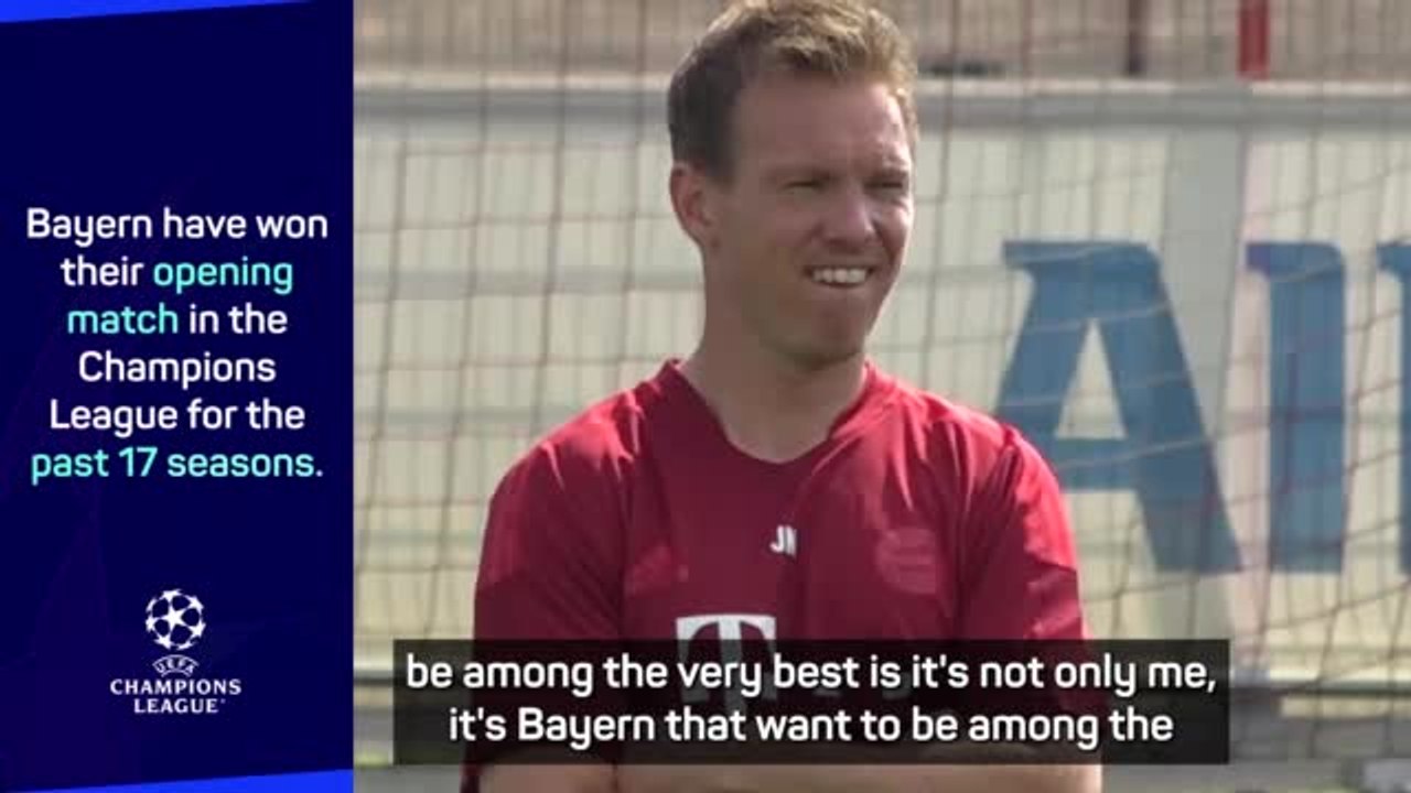 No snappy suits for Nagelsmann as Bayern face Barcelona