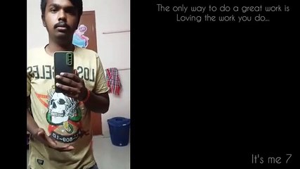 The only way to do a work great is, start loving it