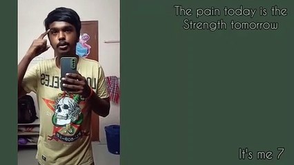 Pain today is the strength of tomorrow