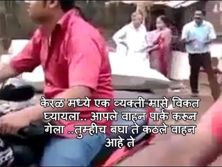 केरळ मध्ये एक व्यक्ती मासे घ्यायला | वाहन पार्क करून गेला | बघा कुठले वाहन आहे ते.