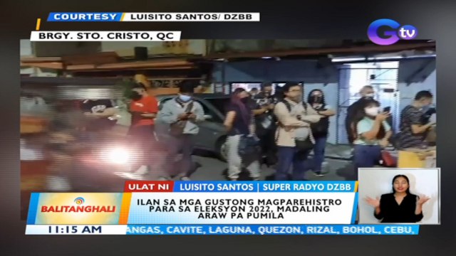 Ilan sa mga gustong magparehistro para sa eleksyon 2022, madaling araw pa pumila | BT