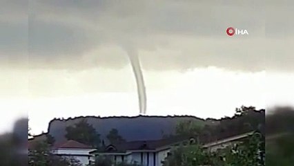 Kemer’de korkutan hortum