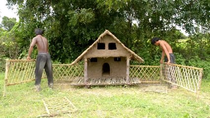 Build Bamboo Dog House - Construir casa de cães de bambu