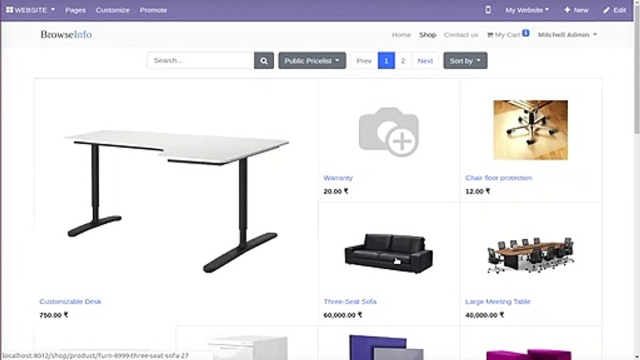 Manage Odoo webshop/website order payment from Paytabs Payment