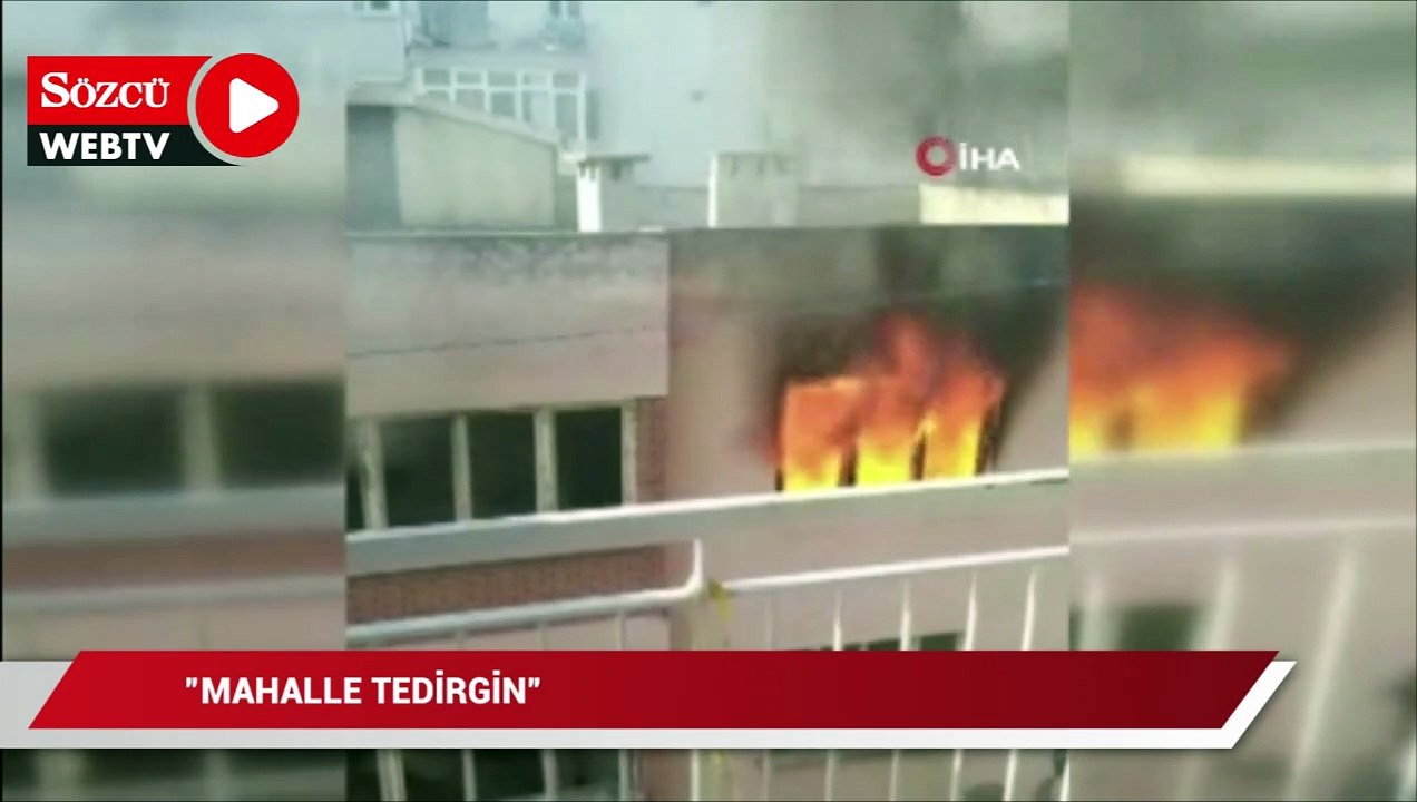 Alev alev yanan ‘bimekan rezidans’, mahalleliyi çileden çıkardı