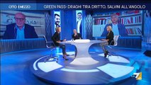 Marco Travaglio, Sallusti, Paolo Mieli, Antobella Viola  a  Otto e Mezzo 13 Settembre 2021
