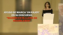 Ayuso se marca 'un Rajoy' en su discurso en Milán: 