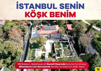Tevfik Göksu'dan İmamoğlu'na "Rumeli Hisarı'na köşk" sorusu