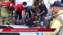 Fatih’te 4 katlı binada yangın; demans hastası kadın yaralandı