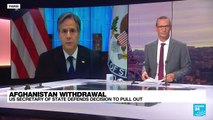 Blinken defends Afghan withdrawal at angry US congressional hearing