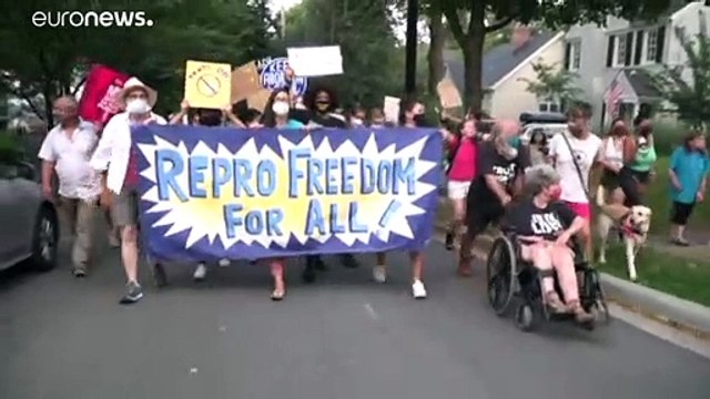 Washington: tüntetés az alkotmánybíró háza előtt