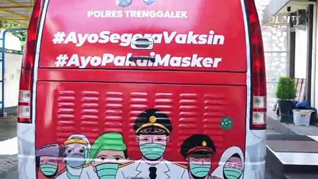 Tak Ingin Masyarakat Lengah, Polisi di Trenggalek Kembali Gencarkan Kampanye Prokes