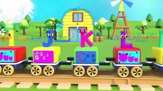 ABC SONG  Learn English Alphabet for Children with Wooden Train