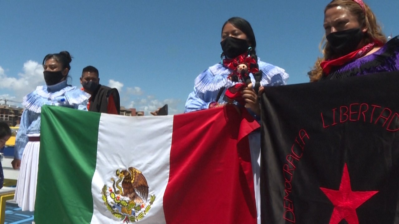 Sozialrevolutionäre Indigene auf dem Weg nach Wien