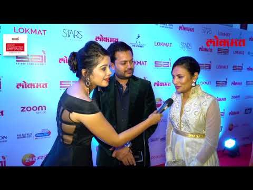 Sai Tamhankar, Kranti Redkar in Maharashtra's Most Stylish Award 2017 , Red Carpet Interviews