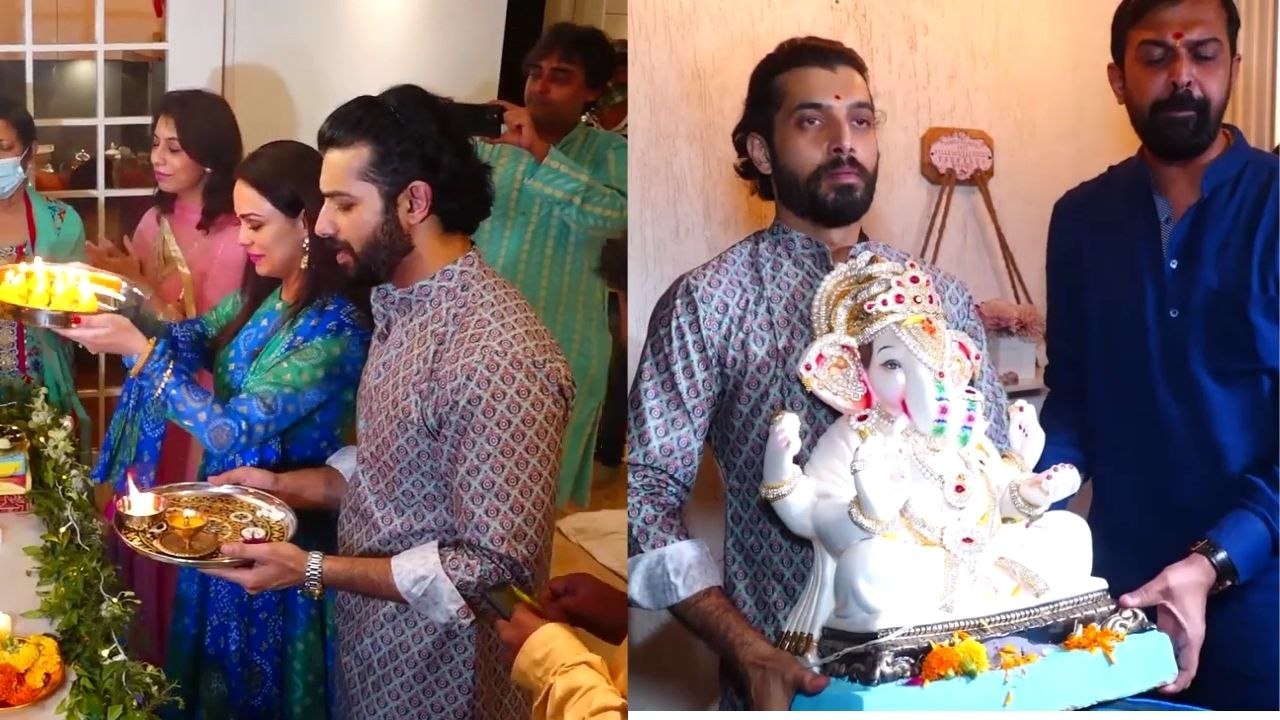 Sharad Malhotra Performs Ganesh Visarjan With His Family | SpotboyE
