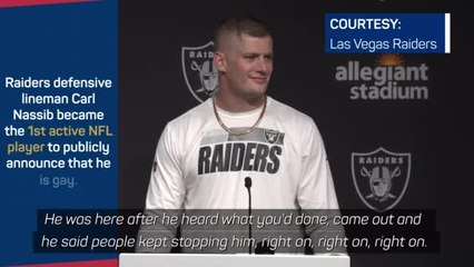 Nassib "thankful" for support received since coming out