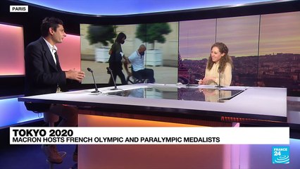 Tokyo 2020: French President Macron hosts olympic and paralympic medalists